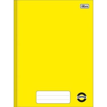 Imagem de Caderno Brochura Universitário Capa Dura 80 Folhas Amarelo Pepper Tili