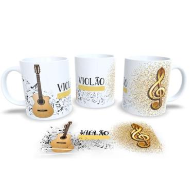 Imagem de Canecas de Porcelana Personalizadas Instrumentos Musicais - Estampa Su