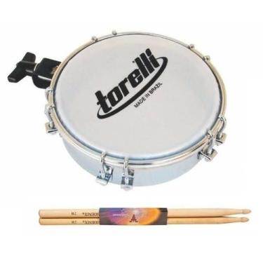Imagem de Tamborim Com Clamp Torelli Tt409 Par De Baquetas E Chave