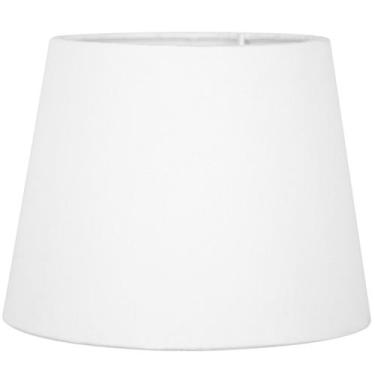 Imagem de Cúpula de Abajur Tecido Branca 20x16cm - MARRYLUZ