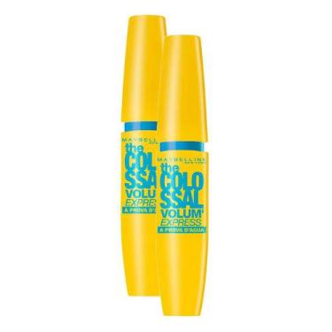 Imagem de Kit 2 Máscara de Cílios Maybelline The Colossal Volum' Express à Prova