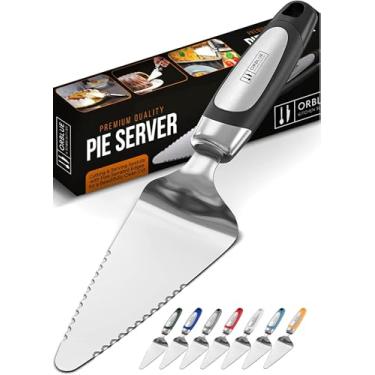 Imagem de ORBLUE Cake Slicer Cake Spatula and Pie Server Stainless Steel Good Grip for Left or Right Side Handed - No Rust and Beautiful Made Sturdy Material No More Upside-Down Pie on Cake Stands