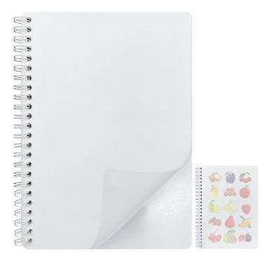 Imagem de Álbum reutilizável para colecionar livros, para colecionar, organizador, coleção, caderno, para adultos, com capa de plástico transparente, 40 folhas, papel de liberação em branco, tamanho A5
