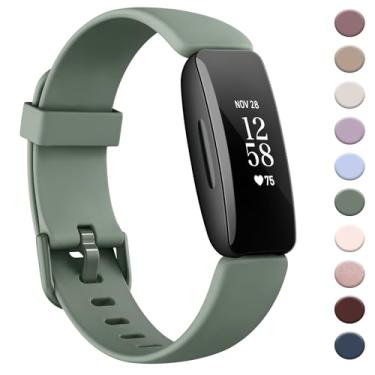 Imagem de AK Pulseira compatível com Fitbit Inspire 2 para mulheres e homens, pulseiras esportivas de substituição ajustáveis para Fitbit Inspire 2 / Ace 3 (verde abacate)
