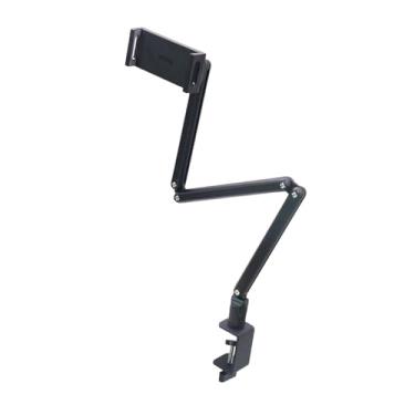 Imagem de Generic Suporte para tablet Suporte de mesa Instalação simples Base giratória de 360 graus Suporte para telefone dobrável para estúdio de rádio, podcast,