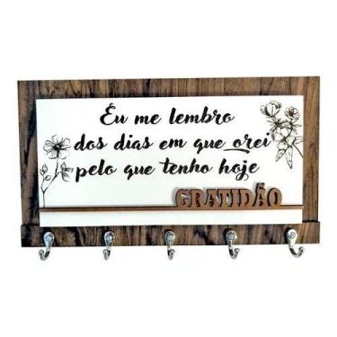Imagem de Porta Chaves E Carta - Eu Me Lembro Dos Dias Que Horei - Loja Dinka