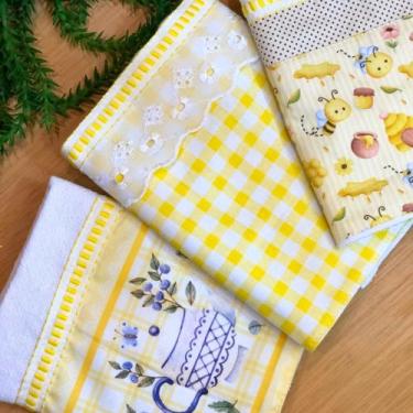 Imagem de Kit 08 Pano De Prato Sacaria Premium Estampado 100% Algodão - Decorall