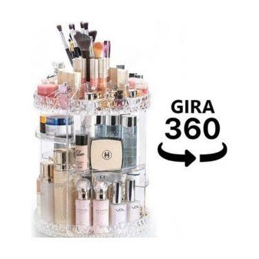 Imagem de Organizador Giratório 360º Para Maquiagem - Acrílico - oem
