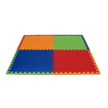 Imagem de Tatame Tapete EVA Play Mat Colorido 52x52cm - 04 unid - Evamax