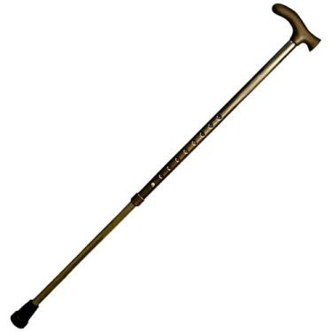 Imagem de Bengala Tipo T - Regulável - Alumínio - Bronze - Alo