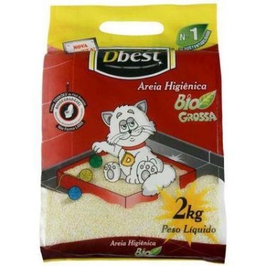 Imagem de Areia Higiênica Dbest Bio Grossa 2kg
