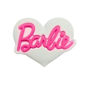 Imagem de Kit 50 Peças aplique Emborrachado Coração Barbi - RAE, Branco