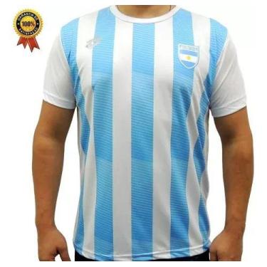 Imagem de Camisa Lotto Argentina Proteção Uv Limited Edition 1magnus, Azul, M