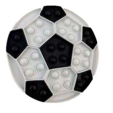 Imagem de Pop It Bola De Futebol Premium Bicolor 18,5cm - Universo Pop It