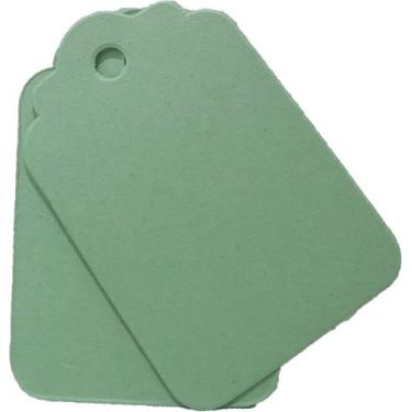 Imagem de Tag sem cordão 6x4 cm 100 unidades - LLV Embalagens, Verde