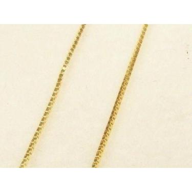 Imagem de Corrente Colar Veneziana Feminina 45cm Em Ouro 18k-750 - DG Presentes