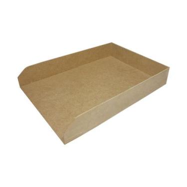 Imagem de Porta Papel Sulfite Simples Mdf Madeira - ATACADÃO DO ARTESANATO MDF
