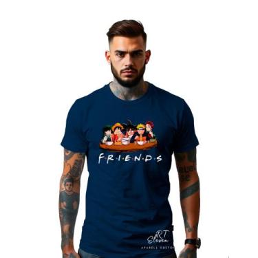 Imagem de Camiseta Unissex Anime Goku Friends Masculino Feminino Malha Premium -