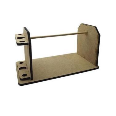 Imagem de Suporte para Novelo ou Cone 27x16x14 Mdf Madeira - ATACADÃO DO ARTESAN