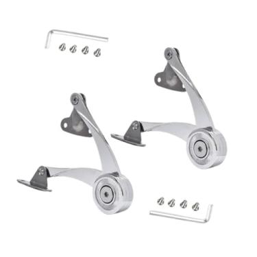 Imagem de IEUDNS 2x dobradiças para caixa de madeira caixa de brinquedo dobradiças acessórios metal multiuso resistente suporte ferragem levantar tampa ficar macio