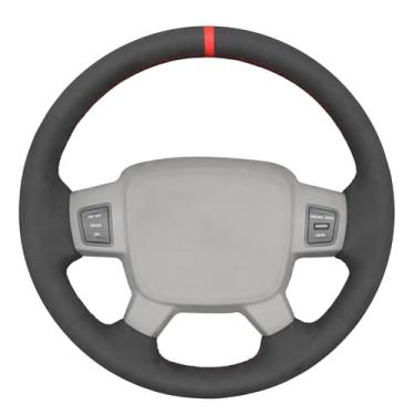 Imagem de MEWANT Capa protetora de volante de carro costurada à mão para Jeep Commander (XK) 2006-2007 Acessórios de volante