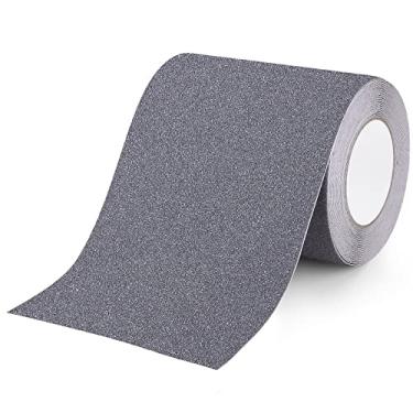 Imagem de Qingluan Fita Adesiva, Fita Antiderrapante para Áreas Externas/Internas À Prova D'Água, Fita Antiderrapante para Degraus, Escadas de Piso, Rampas, Skates (Fita Cinza, 5,9" X 33 Pés)
