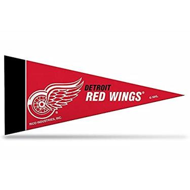Imagem de NHL Detroit Red Wings 8 peças, 10,16 cm x 22,86 cm, conjunto de decoração clássico mini galhardete