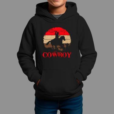Imagem de Moletom Canguru Infantil Basico Masculino Casual Moda Country Inverno 
