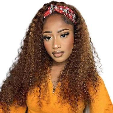 Imagem de Peruca XSY com Faixa - Hair Ombre Deep Wave 25cm - Cabelo Humano
