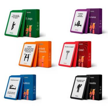 Imagem de Kit todos os jogos Engames Resenha para Adultos Festa Drink Game Beber