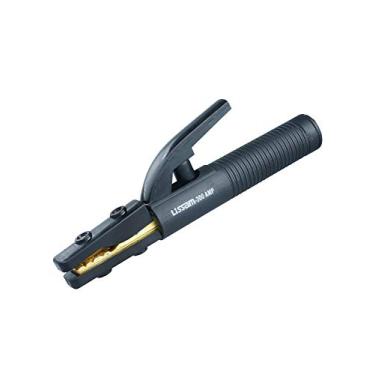 Imagem de 300A Suporte de eletrodo de soldagem estilo braçadeira de fundição materiais de latão para soldador Arc MMA, preto