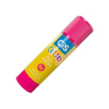 Imagem de Cola Bastão Colorida CIS Club, Rosa, Blister com 1 unidade