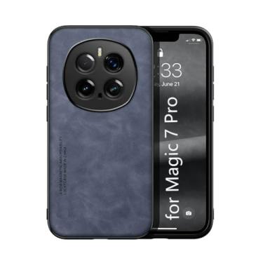 Imagem de Kepuch Silklike Capa para Honor Magic 7 Pro - Case Placa de Metal Embutida - Azul