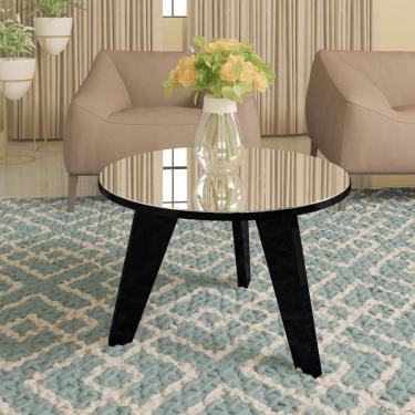 Imagem de Mesa De Centro Espanha Com Espelho Preto Artely Preto