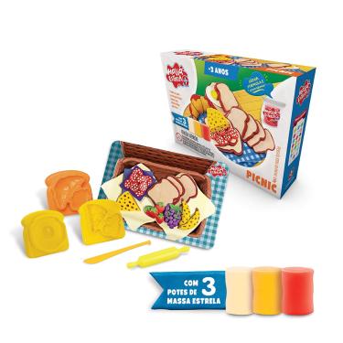 Imagem de Conjunto massinha de modelar - picnic com massa - estrela