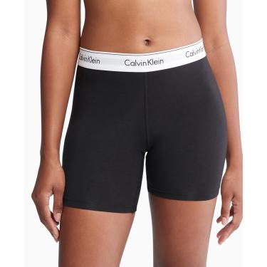 Imagem de Cueca boxer Calvin Klein, algodão moderno para mulheres, preta, gg