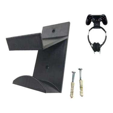 Imagem de Suporte De Parede Headset E Controle Xbox One Ps4 + Parafuso