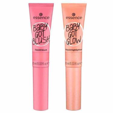 Imagem de Essence Baby Got Kit - Blush Líquido Dusty Rose + Iluminador Líquido B