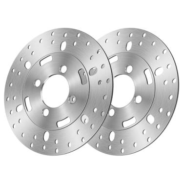 Imagem de M MATI Rotor de disco de freio dianteiro esquerdo/direito para Yamaha Big Bear 350 YFM350 Big Bear 400 YFM400 Kodiak 400 YFM400 Grizzly 400 YFM400 Wolverine 350 YFM350 4KB-2582T-00-00000