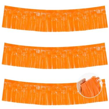 Imagem de BEISHIDA Pacotes De Guirlanda Franjas Metálicas, Macaron Laranja, Decoração Parede, Faixas Enfeites Para Carros Alegóricos, Chá Panela, Casamento, Aniversário, Páscoa, Formatura, Festa Fim Ano (30 P