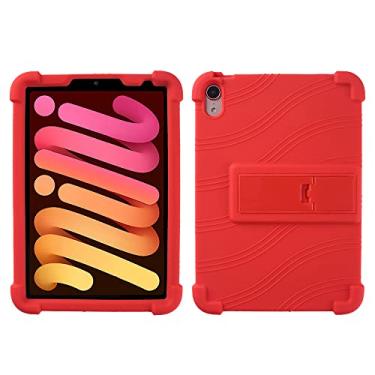 Imagem de QYiiD Capa para tablet Onn de 12,1 polegadas Pro Case 2024 (Modelo: 100146663), capa protetora de silicone leve para crianças Soft Shock para Walmart Onn Surf 12,1 polegadas, vermelha