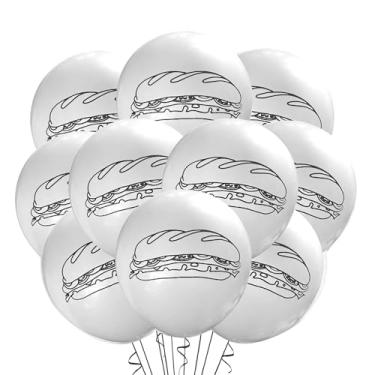 Imagem de Malayan Products Hoagie Balloons 12 Count Latex, Sandwich Birthday Decorations, Food Shop Party Theme, Restaurant Event Supply, Deli Cafe, 12Inch Standard Size