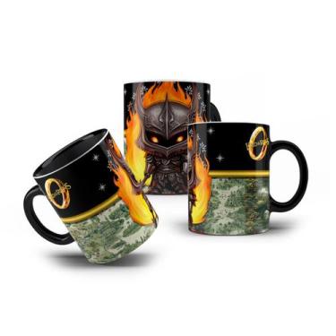 Imagem de Caneca de Porcelana O Senhor dos Anéis Sauron Coleção 325mL - VilelaGG