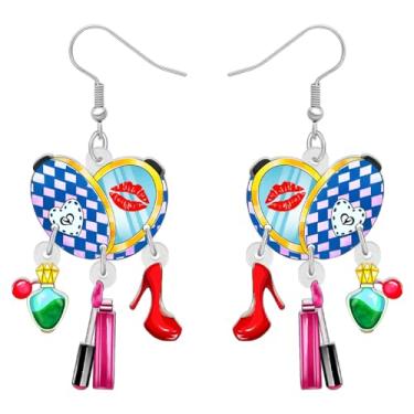 Imagem de YAYAKO Acrílico divertido secador de cabelo, brincos de pente e tesouras, joias modernas, cabeleireiro, cosmetologia, presentes para mulheres, Medium, Acrílico, Sem pedra preciosa