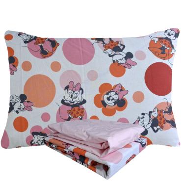 Imagem de Jogo de Cama Infantil Minnie 100% Algodão Solteiro Estampado 3 Peças Lepper