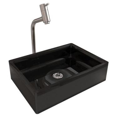 Imagem de Kit Cuba Torino Sobrepor C/ Torneira e Valvula ABS Cromado - Loja Doce