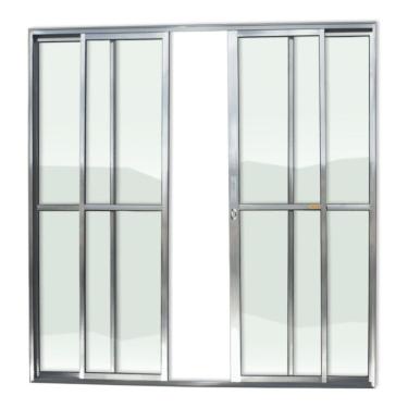 Imagem de Porta De Correr 4 Folhas Super Vidro Liso 210cm X 240cm Brimak Brilhante