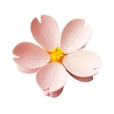 Imagem de ＫＬＫＣＭＳ Clipes para sacos de alimentos, adesivos para geladeira, utensílios de cozinha reutilizáveis, clipes para sacos de salgadinhos, clipe de vedação para, 1 Unidade de Flor