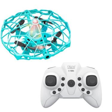 Imagem de Drone Voador Led Com Controle Remoto Disco Por Indução Rotação 360 Rec