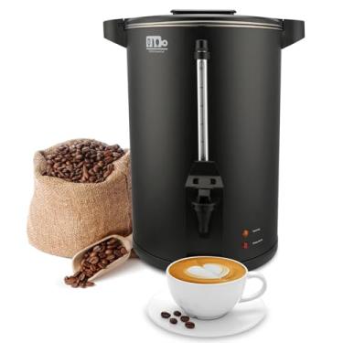 Imagem de Festa Essential Urna De Café Comercial 6 Litros Com 30 Xícaras, 750 W, Parede Dupla, Grande Cafeteira, Dispensador Água Quente Em Aço Inoxidável Torneira Anti-Gotejamento, Preparo Rápido Para Buffet